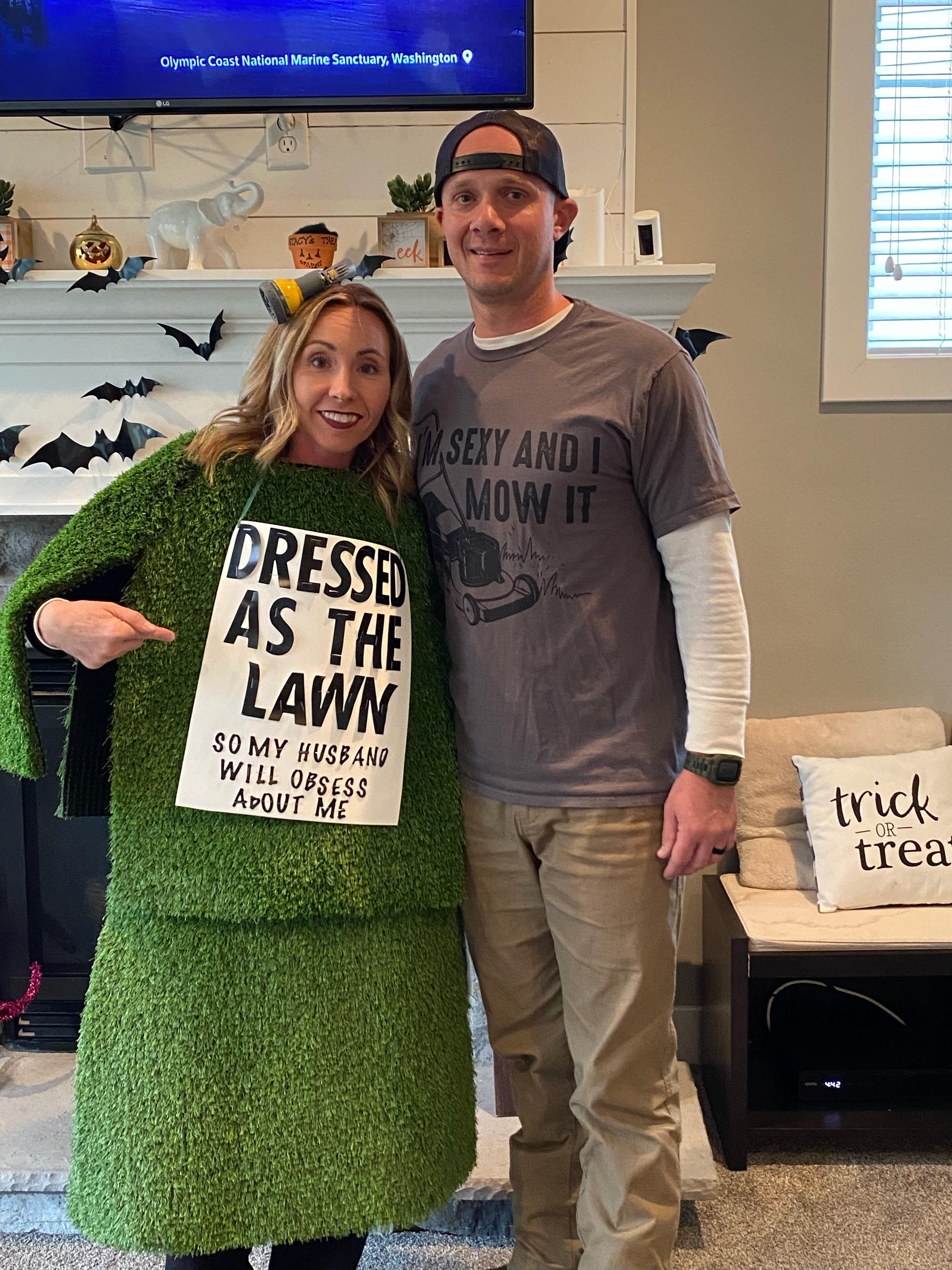 Photo of a man and a woman in Halloween costumes inside a single family home at 2406 Nottingham, Valparaiso, Indiana, 46383.